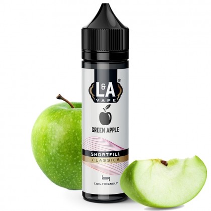 Green Apple 50ml Shortfill nicotine free e-liquid